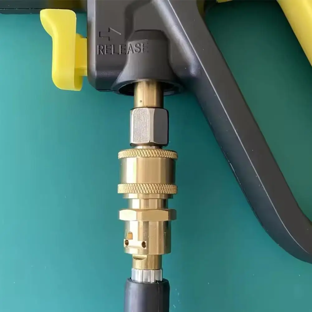 جهاز تنظيف يعمل بالضغط العالي محول 1/4 "الاتصال السريع ل Karcher K2 K3 K4 K5 K6 K7 غسل G un وصلة تحويل مضادة لللف #5