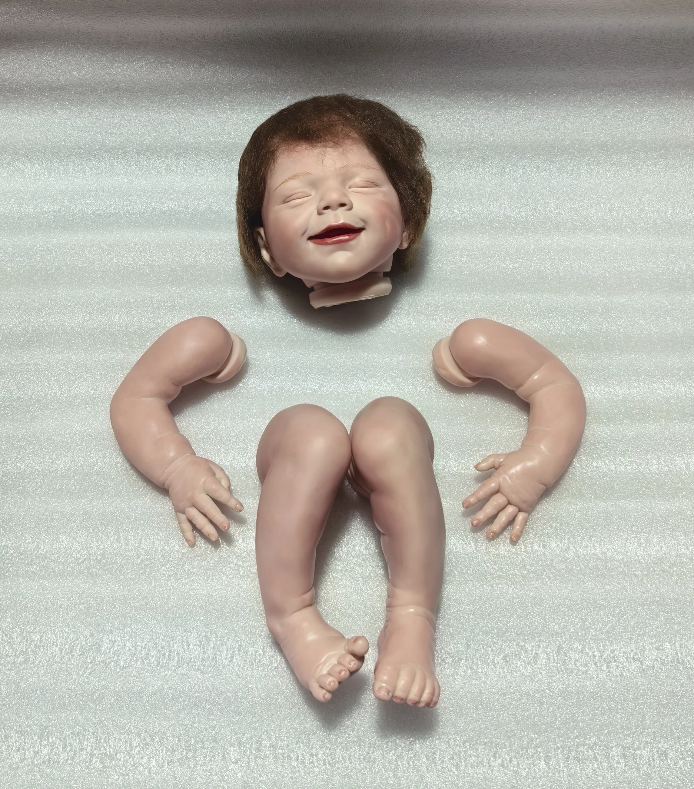 

NPK 20inch Lifelike Soft Touch Finished Painted Doll Parts DIY Toys Cute Clearanced Painted Doll Components for Creative Play