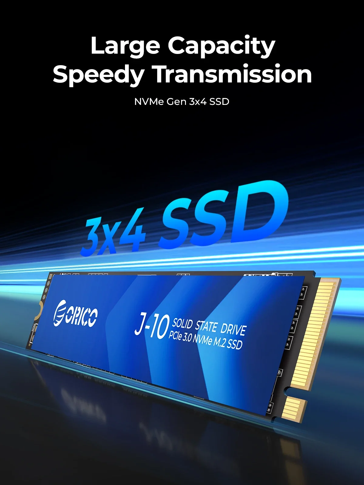 ORICO-unidad interna de estado sólido, dispositivo con chaleco de refrigeración M.2 SSD M2 NVMe SSD PCIe 3,0 SSD NVMe Gen3 x4 SSD M.2 M Key 2280mm, 1TB, 2TB, 4TB