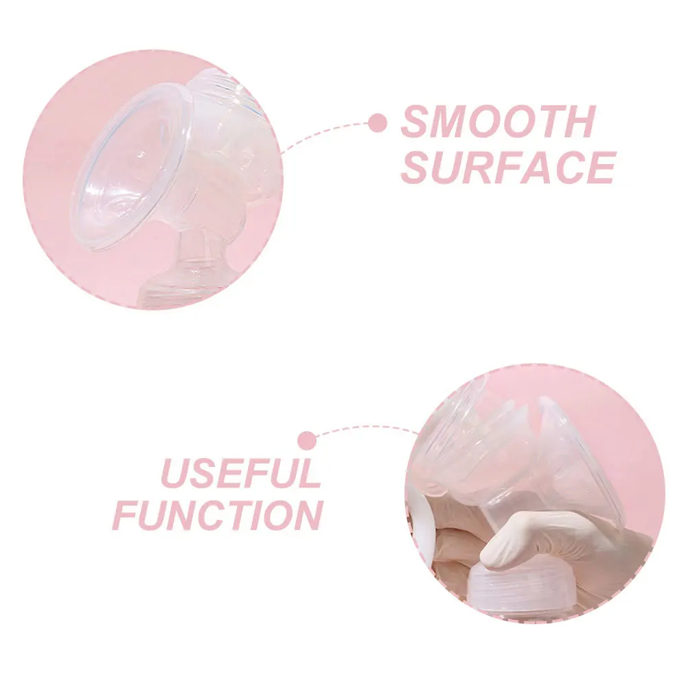 

4Pcs Breast Pump Flange Inserts Replacements Silicone Wearable Simple Convenient Flange Inserts Breast Pump Parts