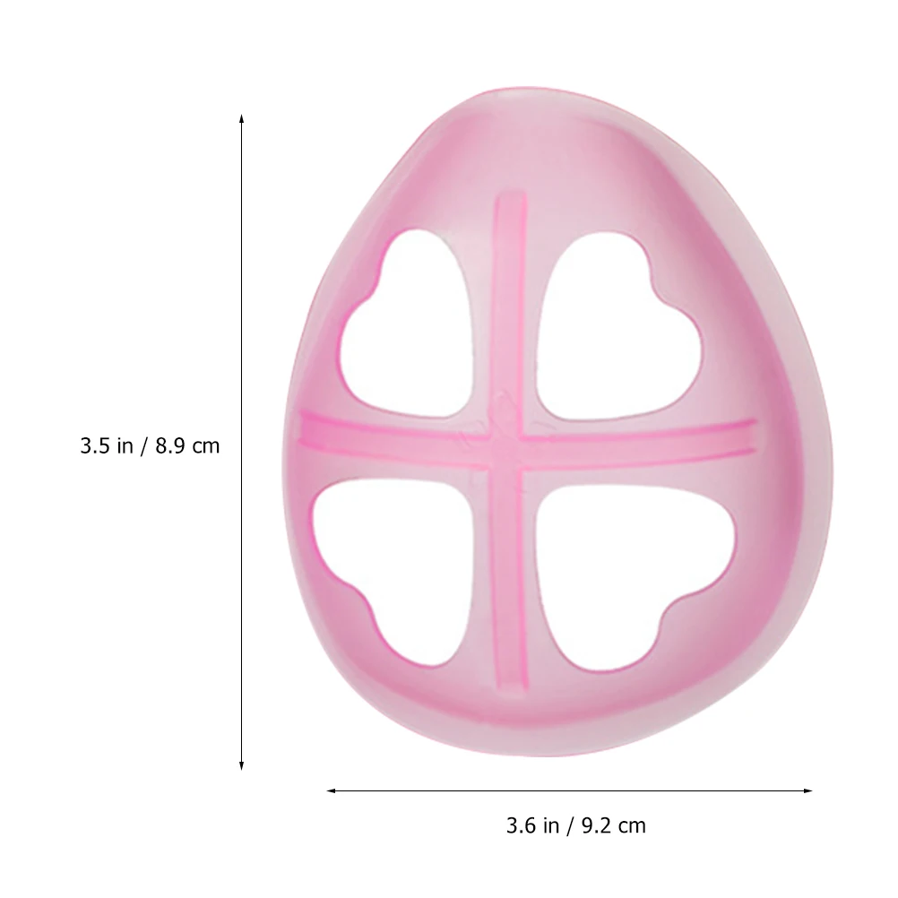 

3Pcs Mask Bracket Silicone Breathable Practical Mask Inner Support Lipstick Saver Holder Inner Bracket for Masks