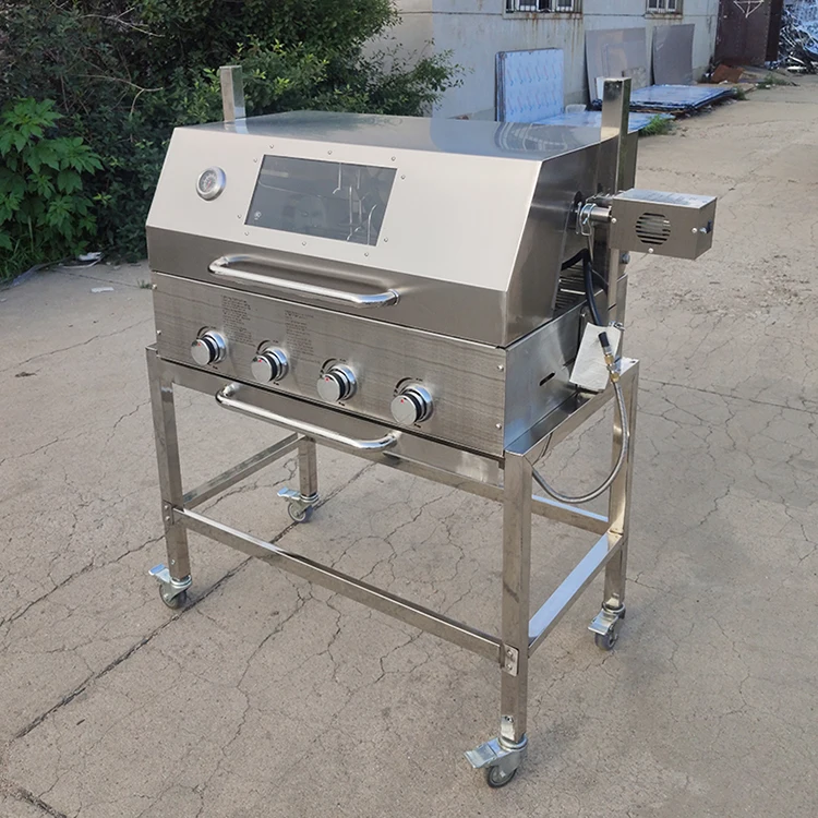 For Factory Direct Price Big Gas and Charcoal Brazilian Baking Oven Pig Lamb BBQ Spit BBQ