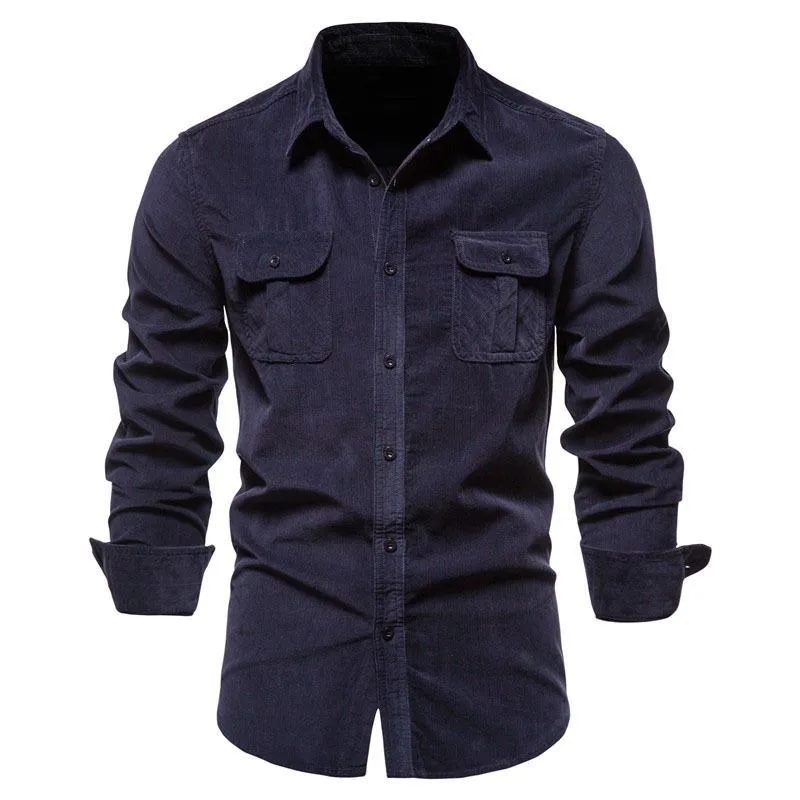 Summer New High-texture Muscle Aesthetics Men Slim Denim Shirt After 90 Fashionable Men Work Day New Personality Fashion