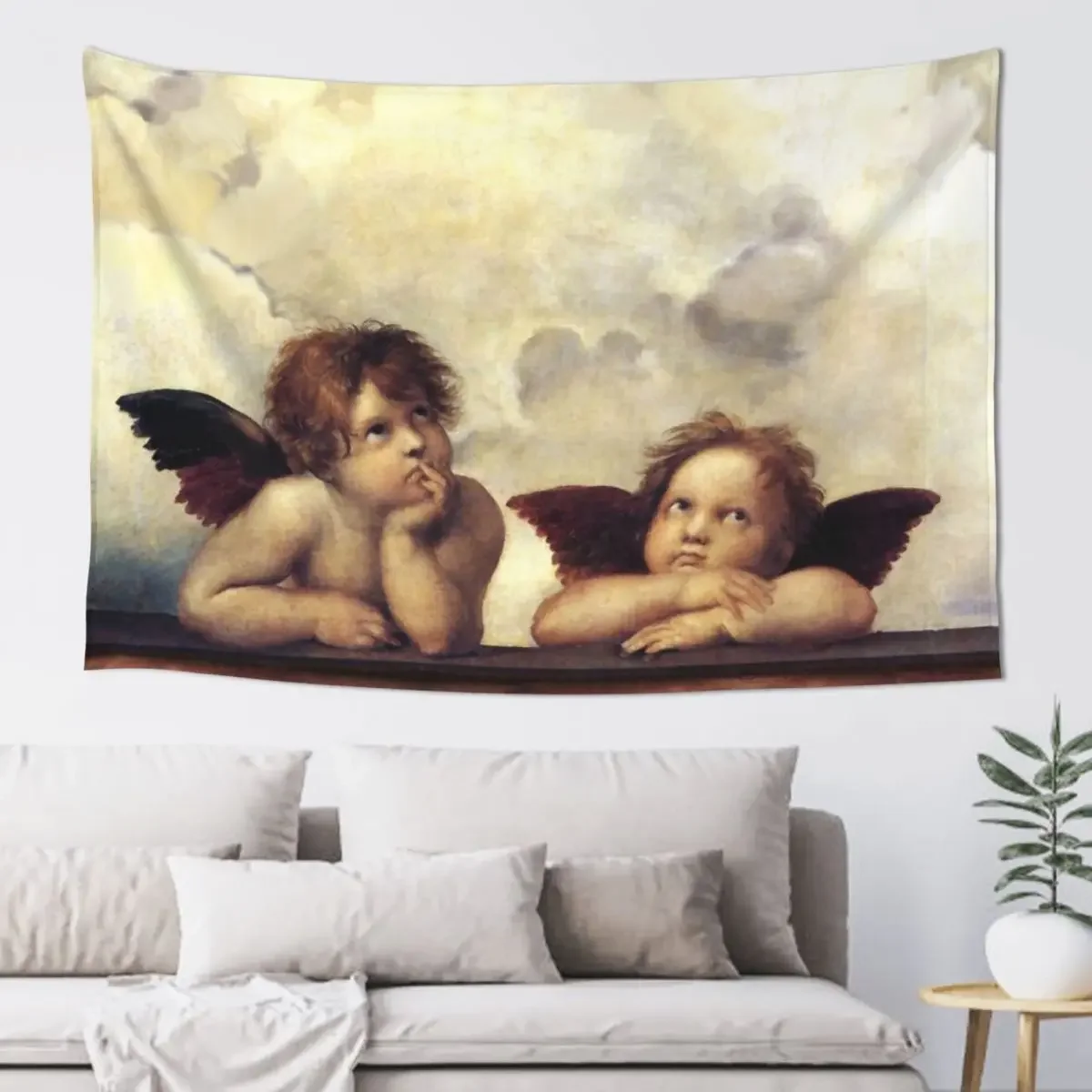 RENAISSANCE ANGELS Winged Cherubs Tapestry Christmas Decoration Tapete For The Wall Bedrooms Decorations Decor Home Tapestry