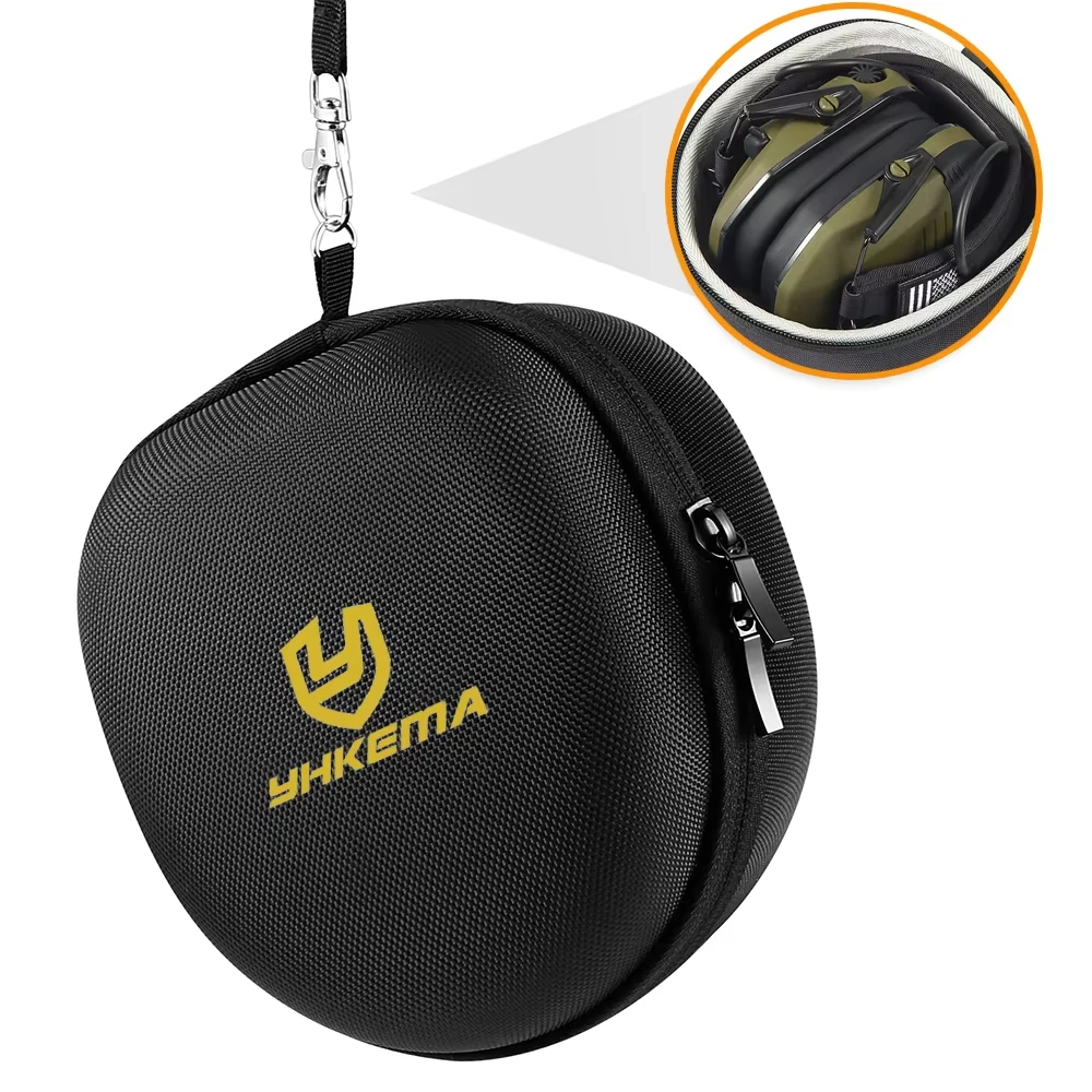 Shockproof Hard Carrying Case Storage Travel Bag For Walkers Howard Leight Impact Sport Sound Amplification OD Shooting Earmuff