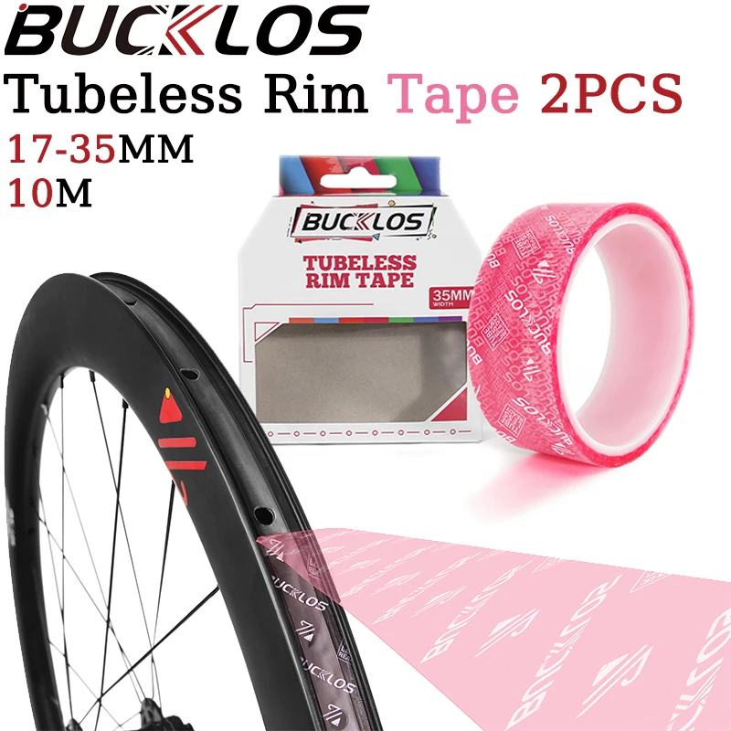 

BUCKLOS MTB 10m*17-35mm Bicycle Tubeless Rim Tapes Road MTB Bike Rim Tape Strips for MTB Road Bike Wheel Bicycle Accessories