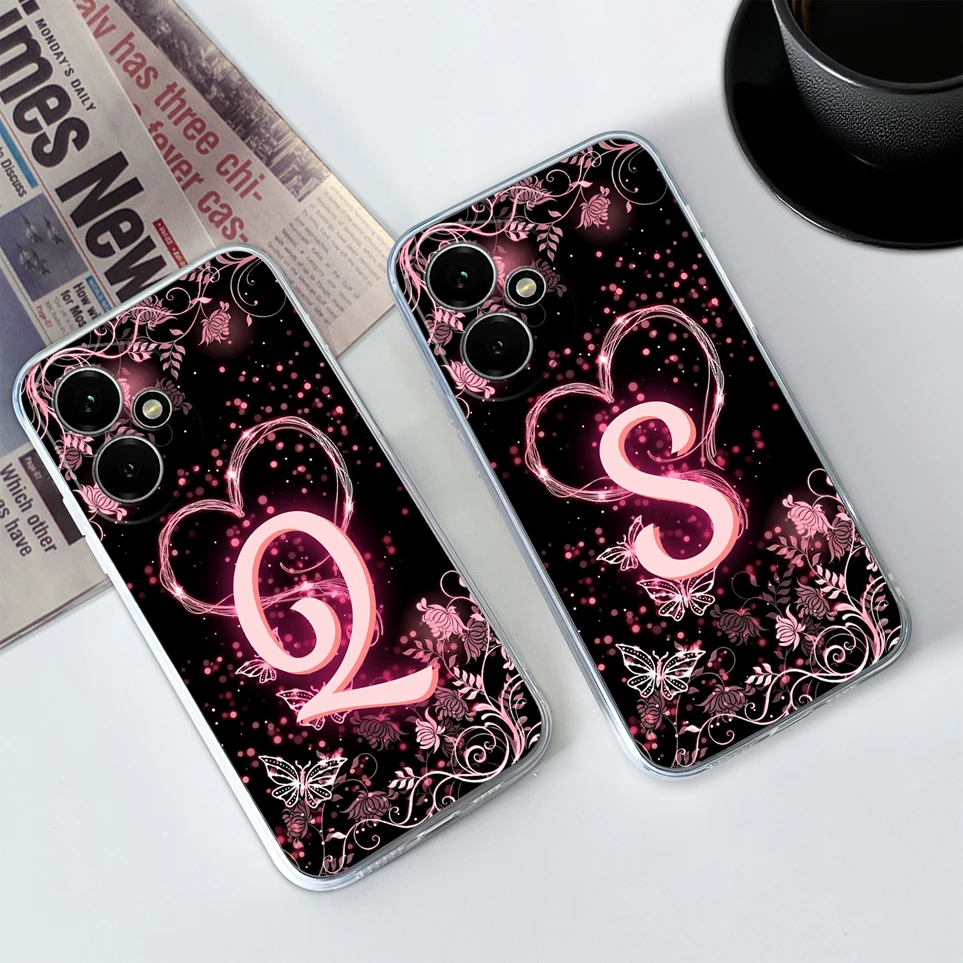 Etui na telefon Huawei Honor 400 400Pro 400Lite Coque Fashion Love Heart Soft TPU Clear Shell For 400 Smart Funda 400 Pro Case