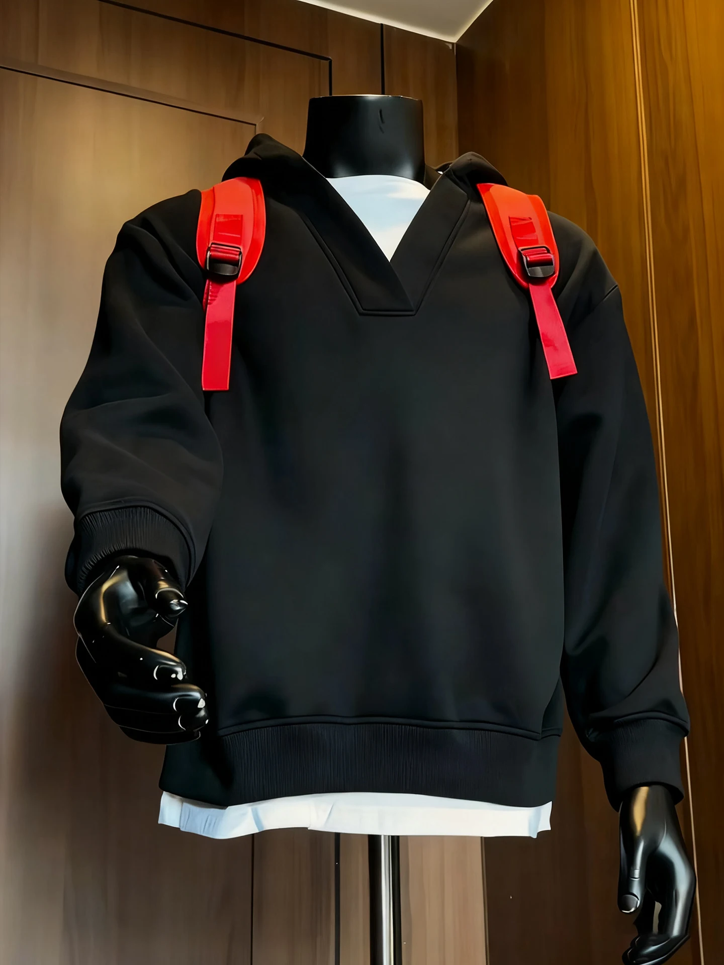 

Мужская толстовка Bla American Sle Boxy с капюшоном, модный бренд, плотная, утепленная, весна-осень, повседневная, свободного кроя, хлопок