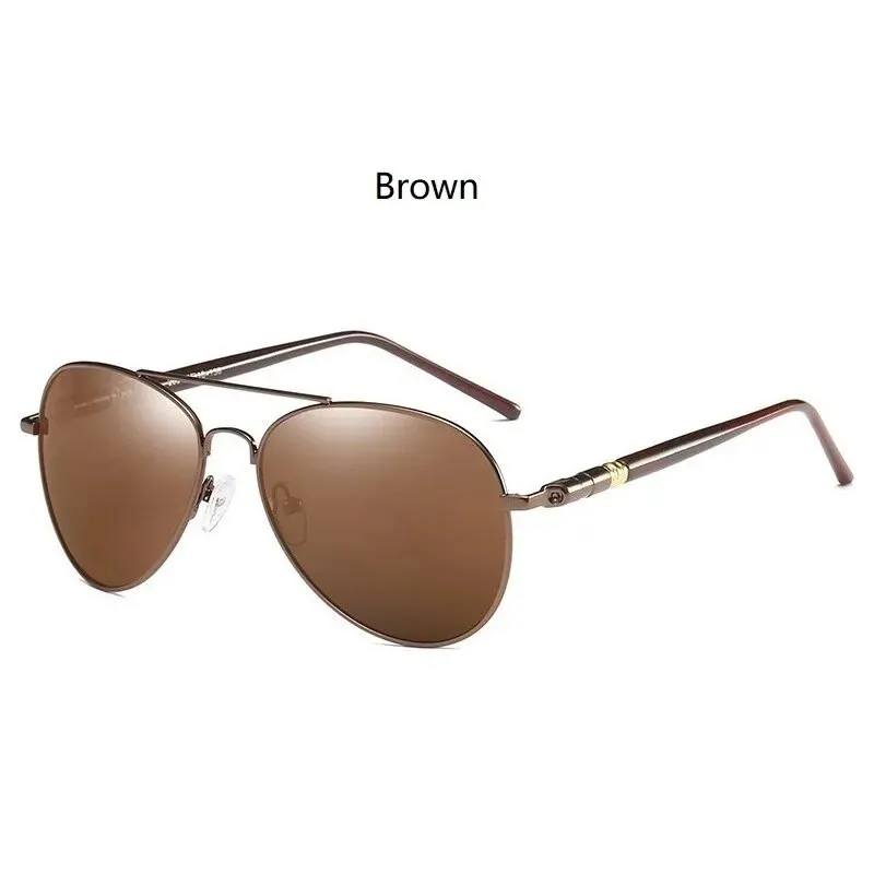 Mode Aviator-zonnebril voor heren Dames Pilot Driving Fishing Metalen zonnebril Luxe merk designerbril UV400