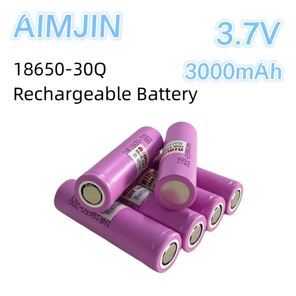 

Lithium-ion battery INR18650-30Q 3.7V 3000mAh rechargeable for remote control flashlights battery replacement in durable