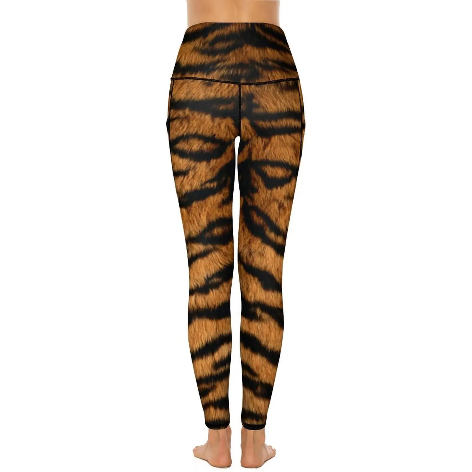 Unique Tiger Print Yoga Pants Sexy Wild Animal Fur Graphic Leggings Fitness Running Leggins Women Sweet Quick-Dry Sports Tights