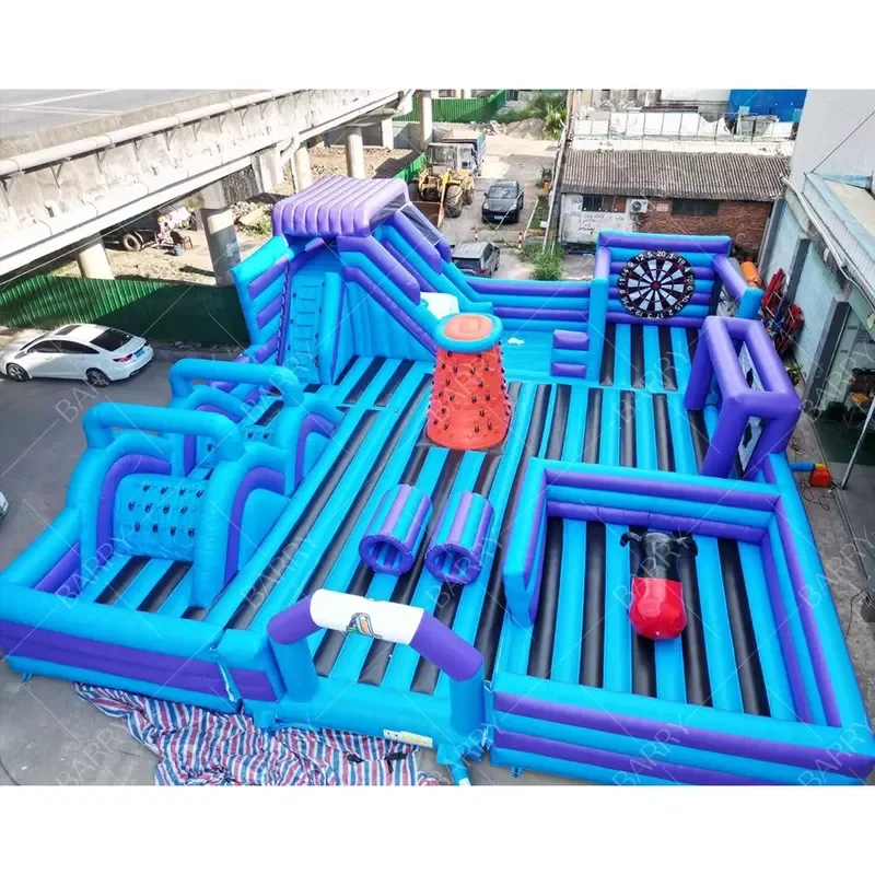 New Design Large Amusement Park Adult Big Bounce House Fun City Monster Inflatable Theme Park Inflatable Playground for Kids