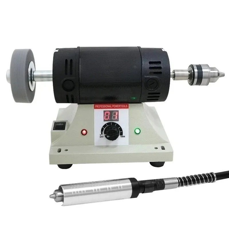 Mini Bench Grinder Jade Cutting Wood Carving Polishing Integrated Electric Power Tool