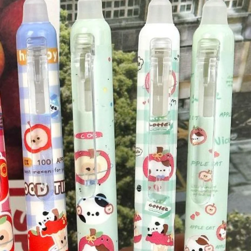 4Pcs/Set Kawaii Erasable Gel Pen 0.5mm Blue And Black Ink Quick Dry Smooth Writing Pens School Office Stationery