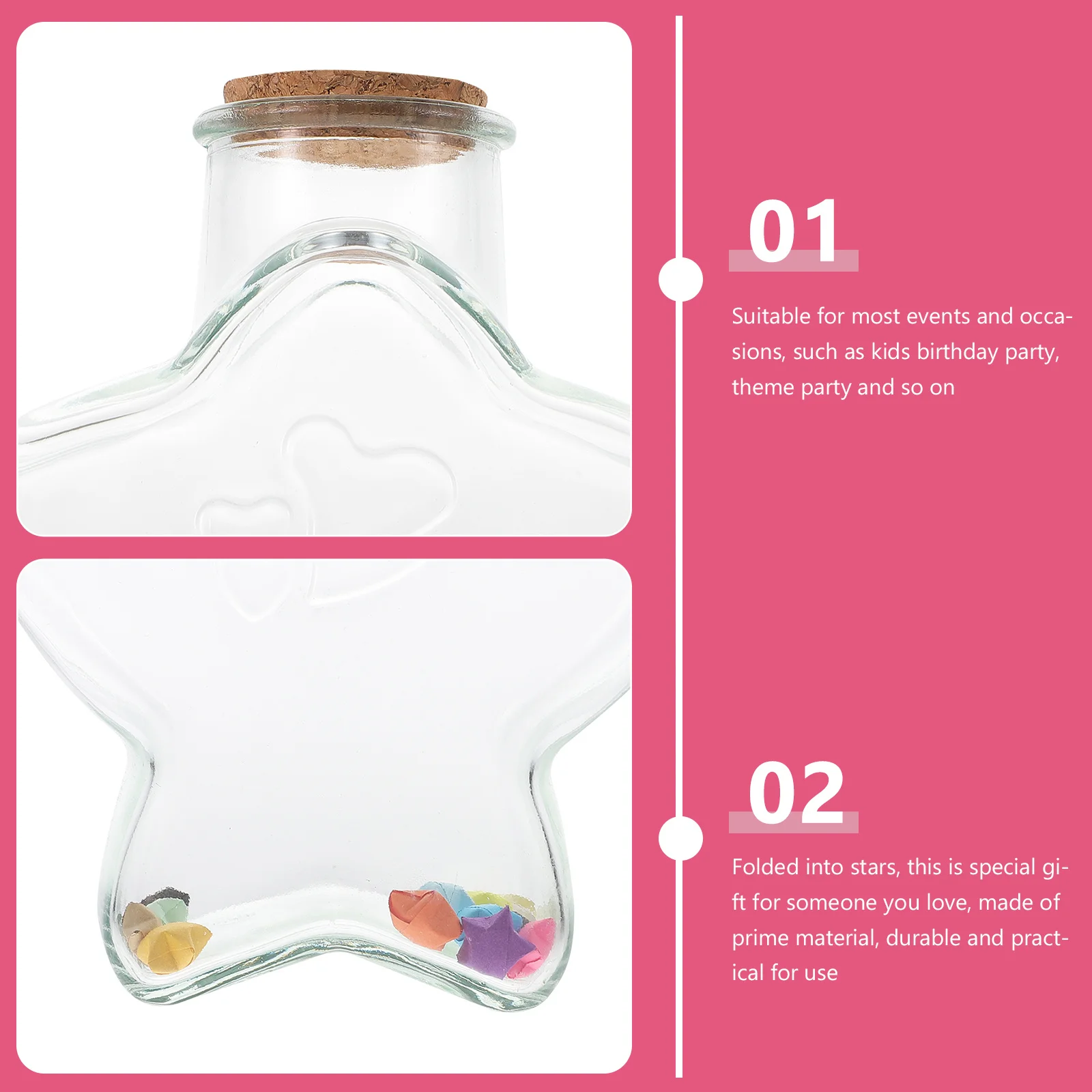 

1 set 1 Set Origami Star Paper Strips For Diy Decoration Kids Party Gift Stars Filling Jar Home Storage