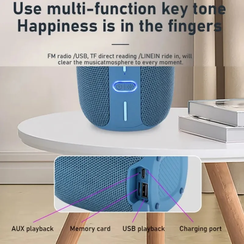 Portable Caixa De Som Bluetooth Speaker Wireless TWS Waterproof Sound Column Mini Bass Subwoofer AUX TF FM Loudspeaker Sound Box