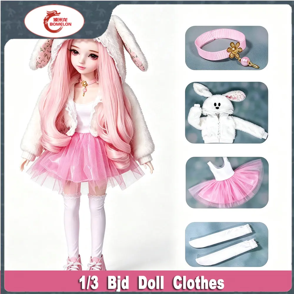 1/3 Doll Clothes Fashion Girl Dress  Clothes for Dolls Bjd 60 Cm Dolls Accessories Toys