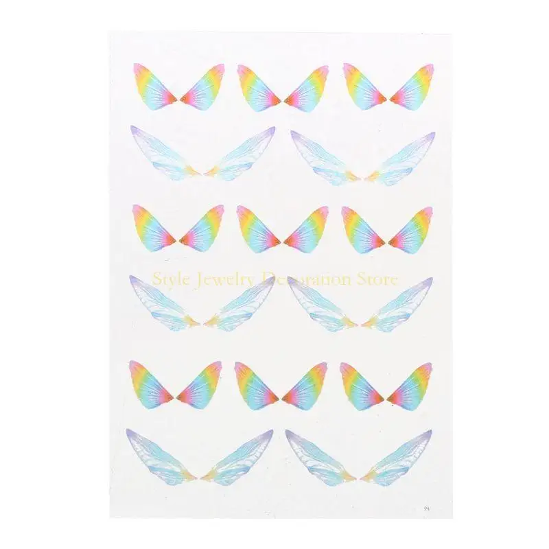 D46E Epoxy Resin Supplies for Butterfly Simulated Wings Resin Accessories Resin Filling Charms for Resin Jewelry Filler