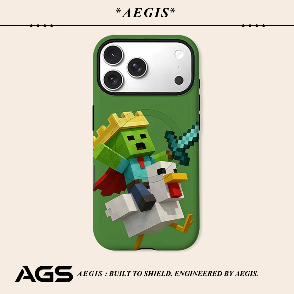 Capa de Celular C-Creeper Magnética para iPhone 17 16 15 14 13 Pro Max Plus, Capa Resistente de Camada Única ou Dupla