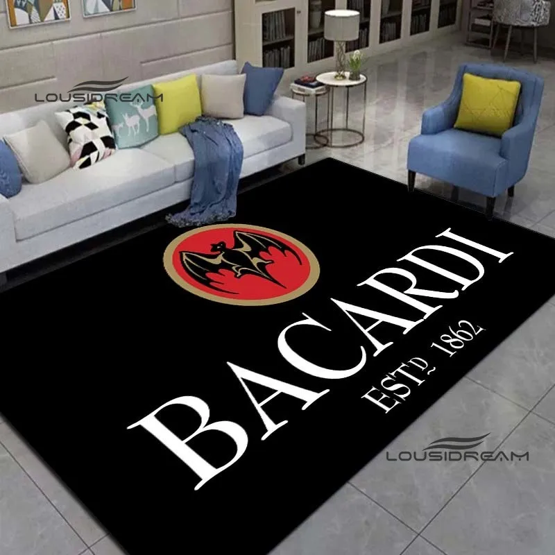 Bacardi Rum Carpets and rugs Fashion 3D printing Living room Bedroom Large area soft Carpet Home Children's room floor Mat