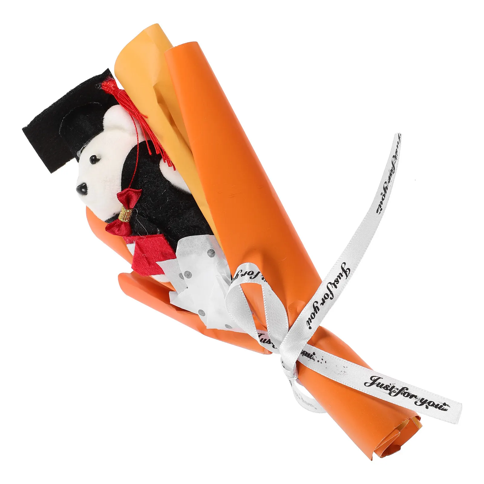 

Graduation Bear Bouquet Fine Workmanship Delicate Surface Treatment Special Texture Feeling Graduation Party Ornament Bouquet