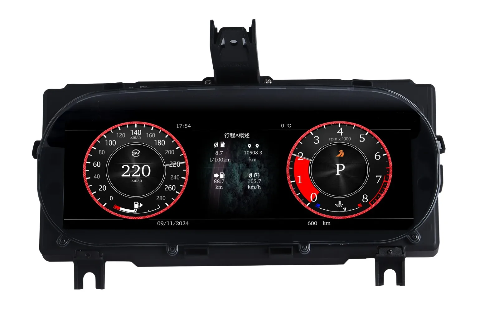 Armaturenbrett Für Land Rover Discovery Sport 2011-2017 Cluster Bildschirm 2K Digital tachometer LCD instrument panel 4 + 3 Farbe UI