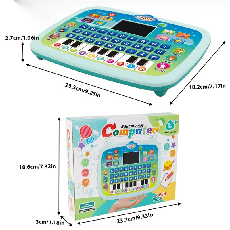 Machine d'apprentissage parlant d'anglais multifonctionnelle avec écran, grand jouet éducatif pour nourrissons, tout-petits et bébés