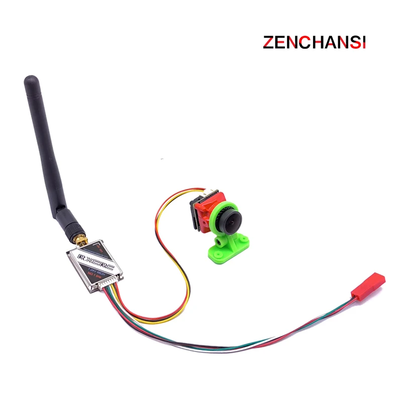 5.8G 48CH 720*480 FPV UVC OTG Phone Receiver and 1000mW adjustable Video Transmitter with  Cmos 1500TVL Mini Camera for RC Drone