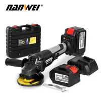 SRX NANWEI 21V Brushless Cordless Angle Grinder 125/100mm Polisher Metal Cutting/Metal Grinding/Wood