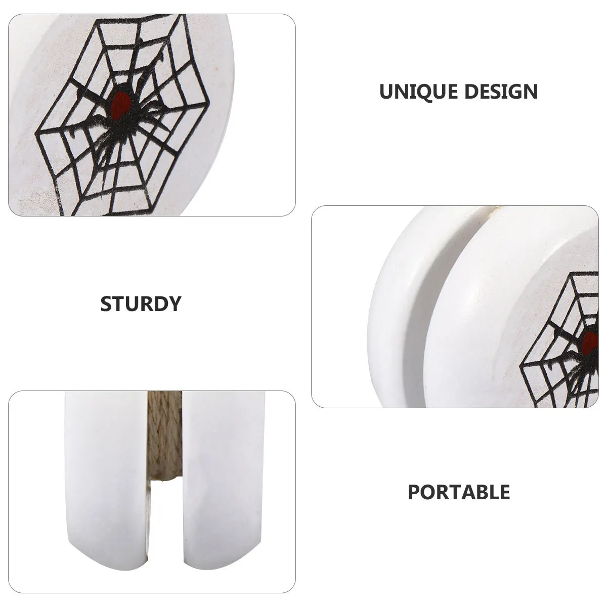 3 pezzi mini Yo-Yo in legno per bambini Coordinazione occhio-mano Formazione Yoyo portatile Palla divertente Gioco di apprendimento Set regalo di attività per bambini