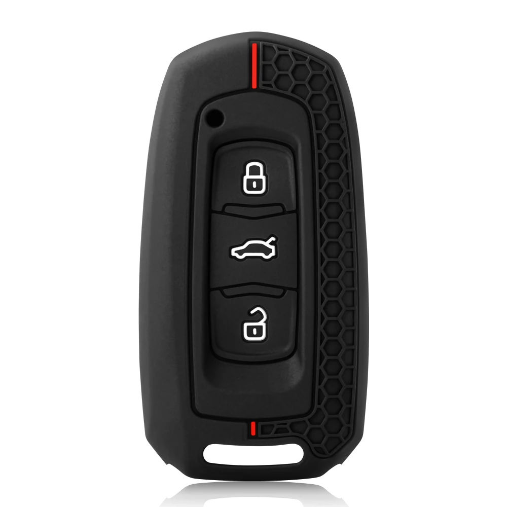 Silicone Car Key Case Cover with Keychain Holder for Geely Emgrand 7 GX3 Atlas GS NL3 Gili Emgrand 7 EX7 GT GC9 Protector #3