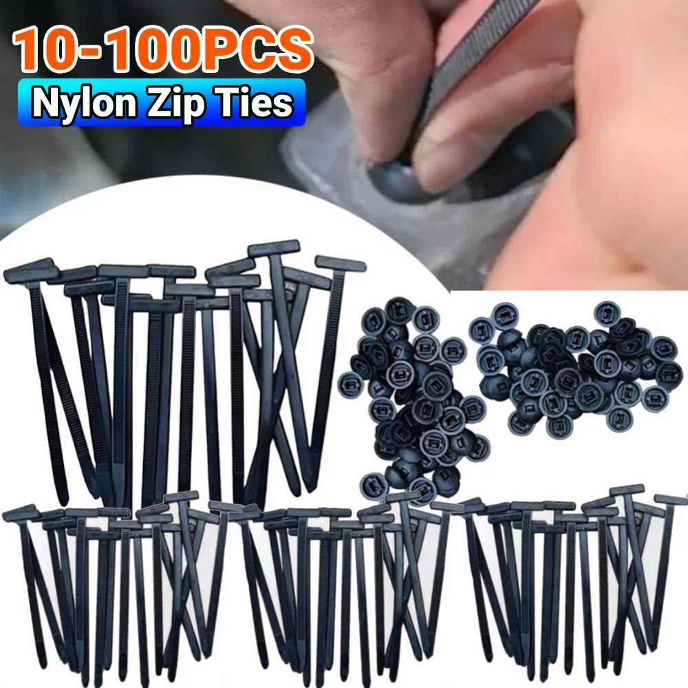 Self-locking Cable Tie Buckle Nylon Zip Ties Universal Cable Tie Buckle Headphone Cable Storage Fastening Strap 20-100PCS