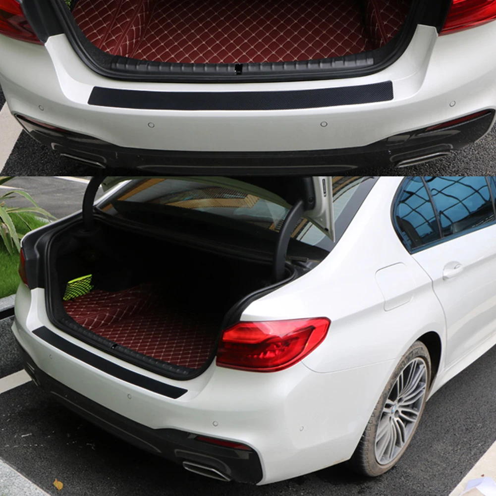 4PCS Car Trunk Guard Plate Rear Bumper Protect Sticker for Hyundai IX35 Solaris Accent I30 Tucson Elantra Santa Fe Getz I20 Sona