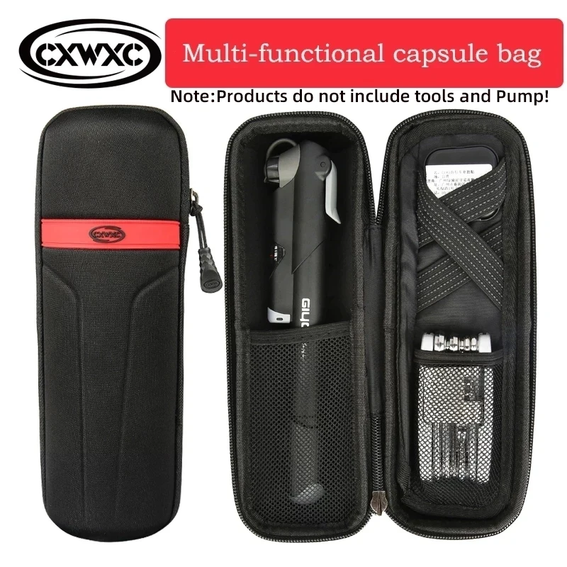 CXWXC Bicycle Capsule Bag Portable MTB Road Bike Storage Bag EVA Mutil Repair Tool Parcel Mini Pump Pocket Cycling Accessories