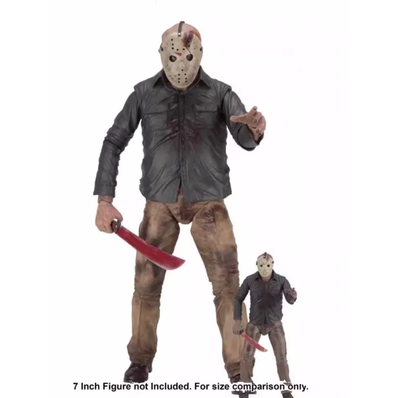 Genuine and Brand New NECA Black Friday Chapter 4 18-inch Ax Jason Interchangeable Face Boxed Figure Model In Stock