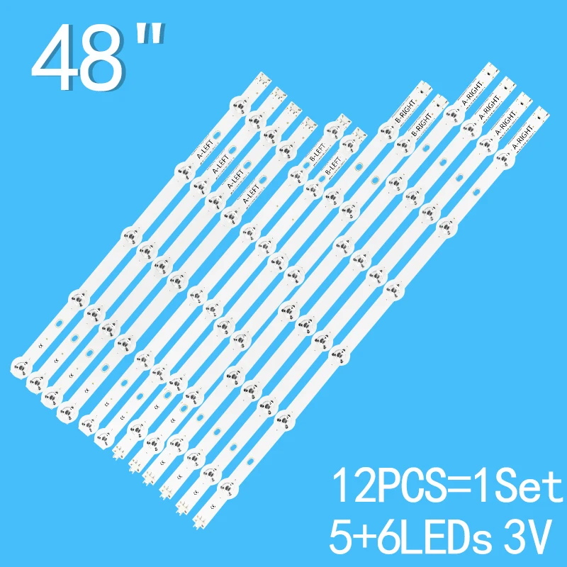 LED Backlight strip 48 inch 480DLED_SLIM for TX-48CX350B TX-48CX400E TX-48CX400B 48S3653DB 48U7653DB VES480QNSS-3D-U01