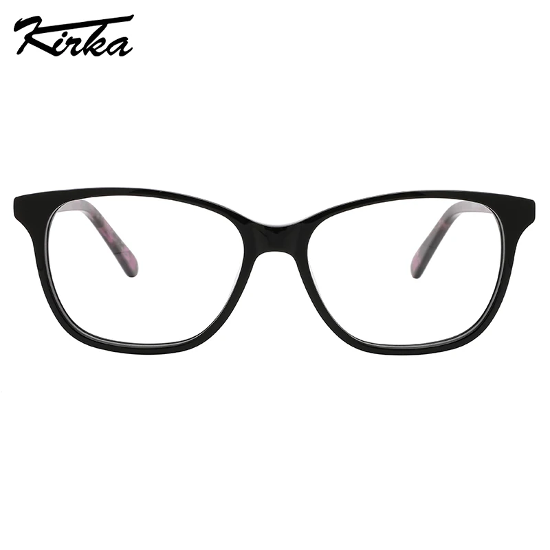 Kirka Optical Bambini Occhiali per bambini Rettangolo in acetato Ragazzi e ragazze Montature Colore cristallo Tartaruga Tempio Occhiali da vista per bambini WK1051