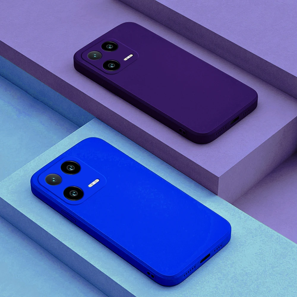 Funda cuadrada Original de silicona líquida para Xiaomi, carcasa trasera de protección para Xiaomi 13, Mi 13, Mi13 Pro, Mi 13Pro