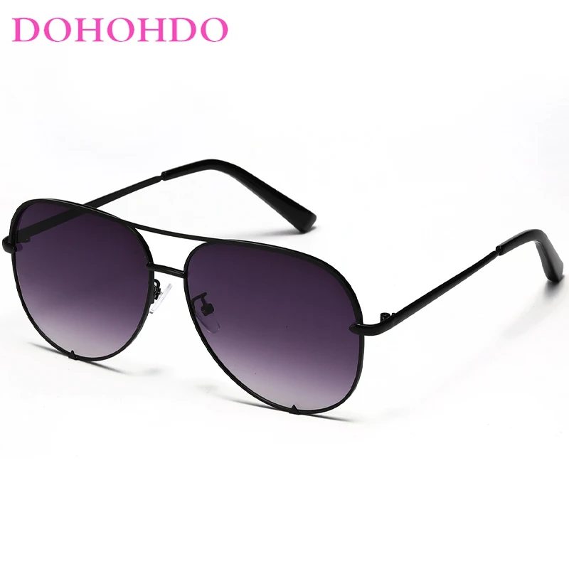 

DOHOHDO Classic Vintage Pilot Men Sunglasses Luxury Brand Woman Sun Glasses Double Beam Reflection Gradient Shades Oculos De Sol