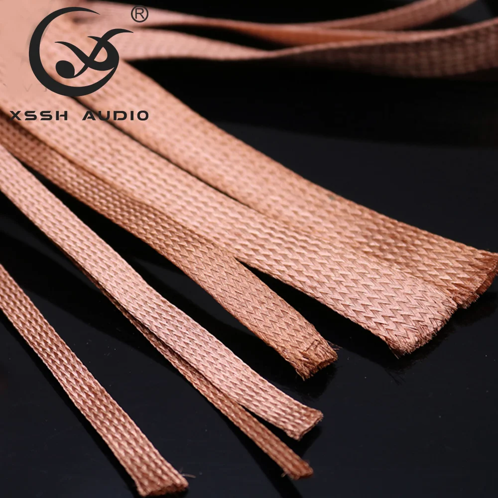 XSSH DIY Flexible Zug HIFI Reines Kupfer Überzogene Zinn Abschirmung 2-30mm Geflochtene Reißverschluss Kabel Hülse Draht Linie Kabel ummantelter Rohr – Detail 18