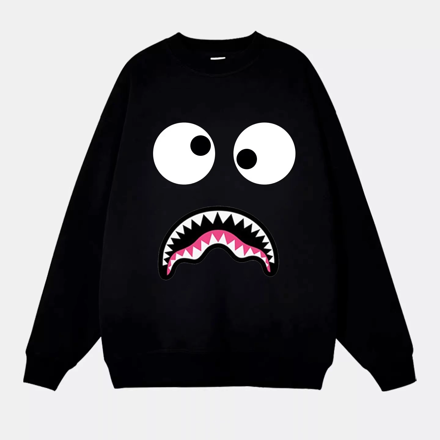 بلوزات رجالية مقاس كبير مبطنة بالصوف 110-185 كجم رقبة دائرية ملابس رياضية فضفاضة من الصوف الدافئ بلوفرات قطنية ملابس رجالية غير رسمية #5