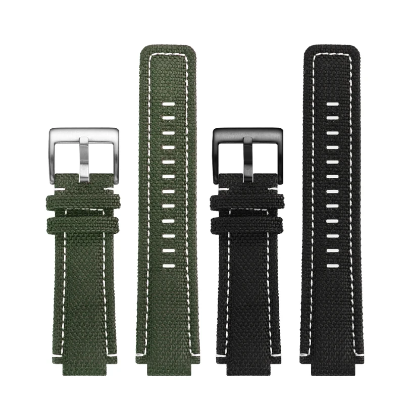 For TIMEX Tidal T2N721 T2N720 T2n739 TW2T76500 TW2T76300 TW2T76500 Canvas Watch Strap Black Army green Blue  Nylon Watchband 16m