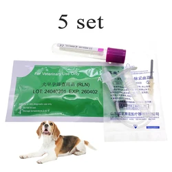 Pet Dog Canine Early Pregnancy Indication Test Kit Serum Or Plasma RLN Method Rapid Relaxin Check Card Breeding Home 5 Strips