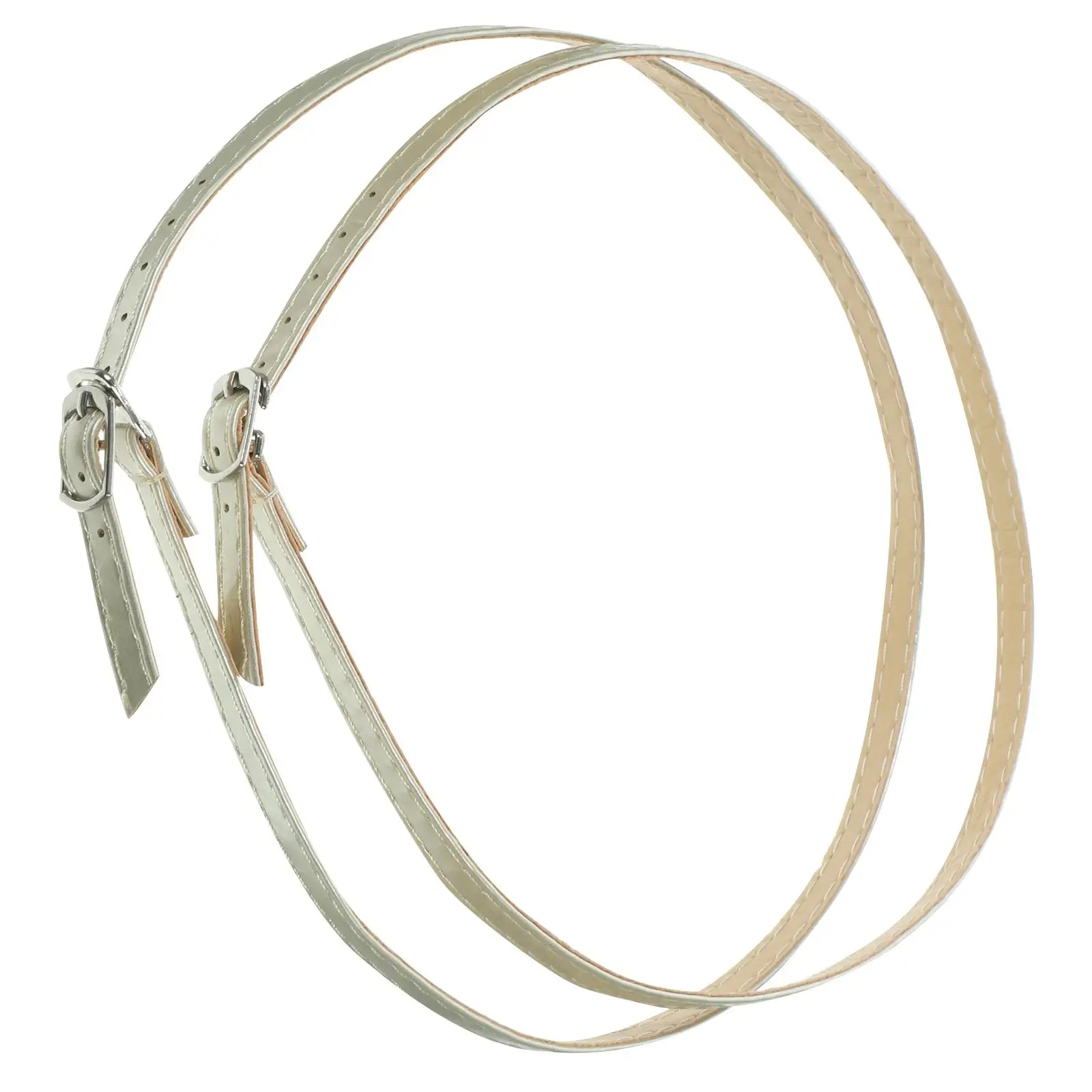 

Anti-drop Shoelaces for High Heels Lightweight Detachable PU Material Convenient Color Options Match Heels