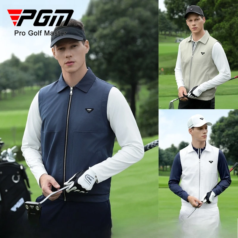 

PGM Golf Men's Autumn Winter Windproof Collar Vest Jacket Clothes YF815