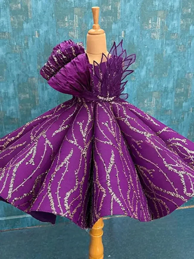 New Children\'s Party Dress Wedding Birthday Party Flower Girls Dresses A3705 Wholesale Girls Evening Gowns
