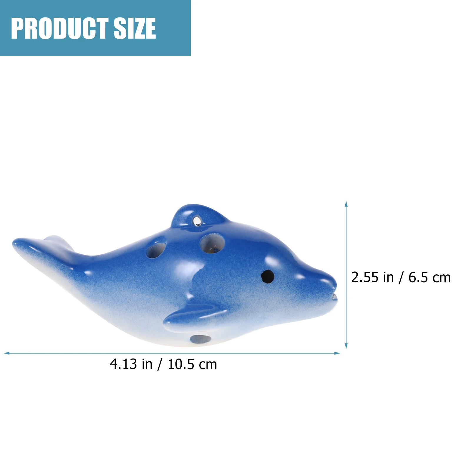 

Small 6-Hole Dolphin Ceramic Ocarina Portable Musical Instrument for Kids Beginner Practice Children Ocarina Small Instrument