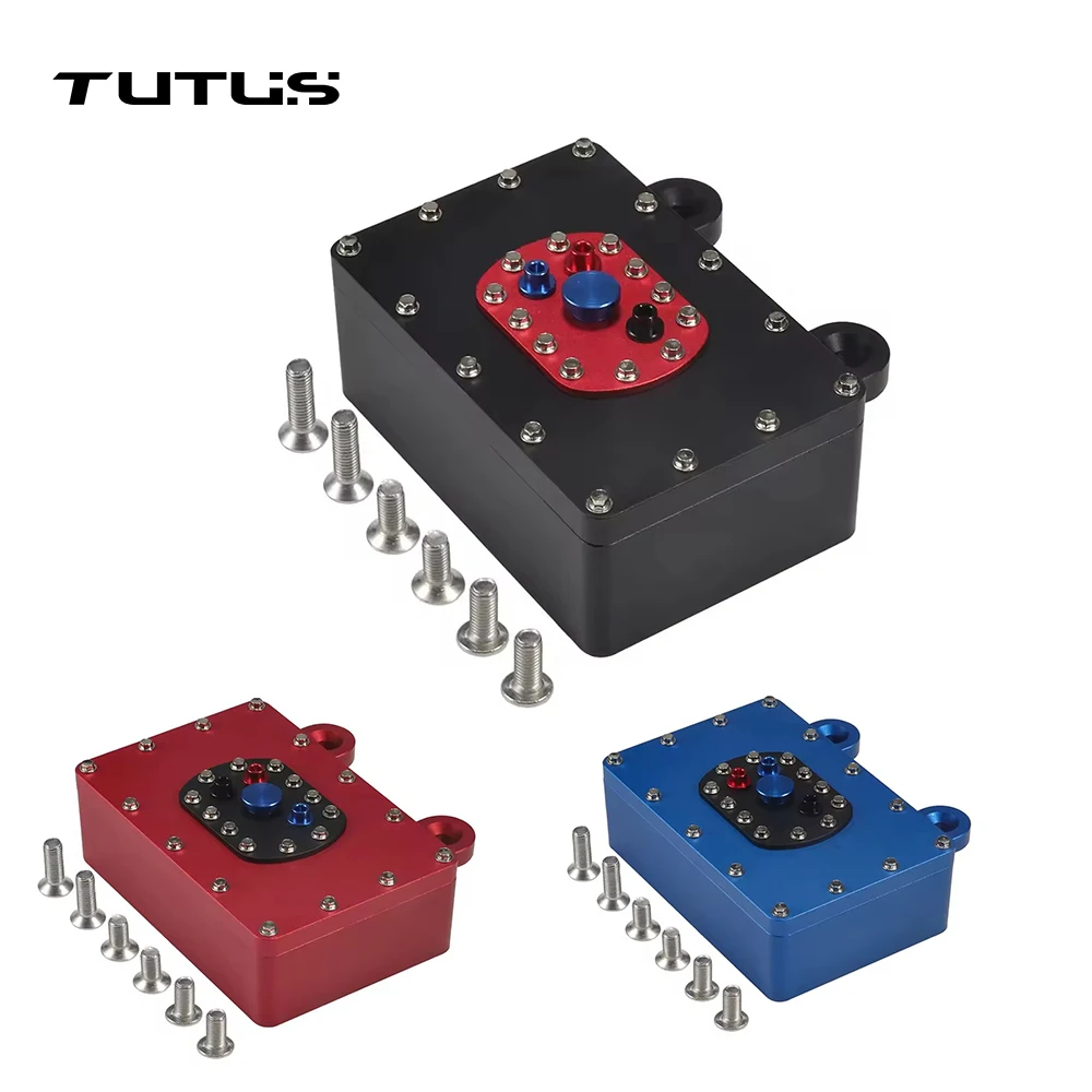 1/10 RC Crawler Aluminium Empfänger Box Skala Kraftstoff Tank 60*40*26mm für SCX10 Capra RR10 VS4-10 TRX4 TRX6 TF2 D90 CC01 Rigs