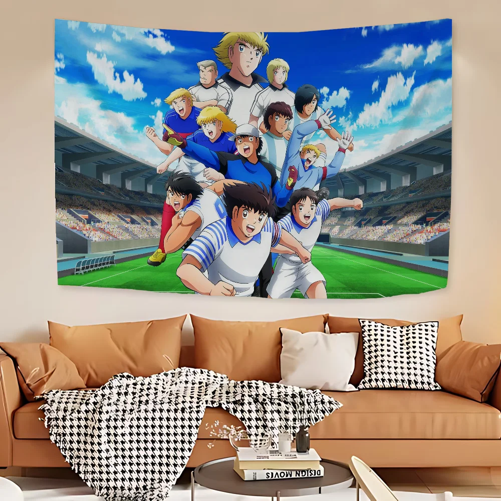 

Cartoon Captain Tsubasa Hanging Bohemian Tapestry Bohemian Wall Tapestries Mandala Cheap Hippie Wall Hanging