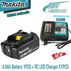 NEW Makita 18V 9Ah Battery 6Ah Li-ion Replacement LXT BL1860B BL1860 BL1850 BL1830 DHP482RFX9 BL1815 LXT400 for Cordless Drills